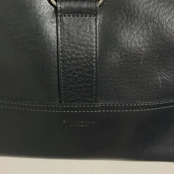 Shinola Detroit leather black crossbody bag Black Messenger Crossbody